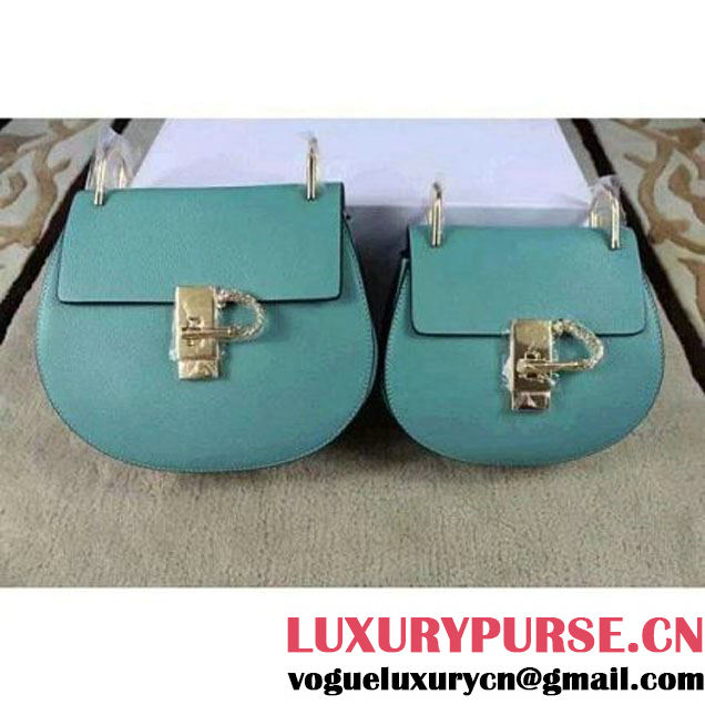 Chloe Drew Bag In Aqua Green Smooth Calfskin (2B020-120216 )