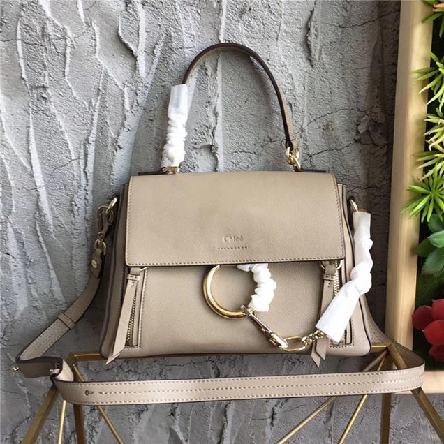 Chloe The Faye Day 28cm Bag Calfskin Leather Fall Winter 2017 Collection Sand