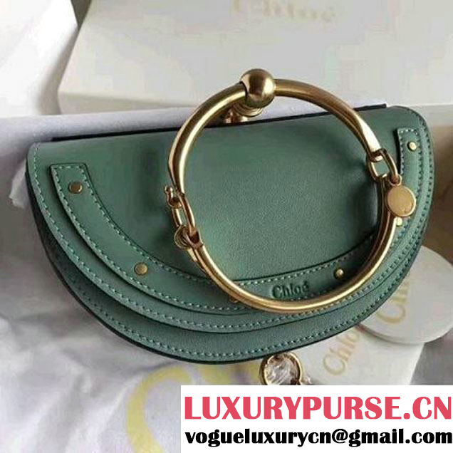 Chloe Small Nile Minaudière Bag In Calfskin Jade Green 2017 (XLJ-7060502 )