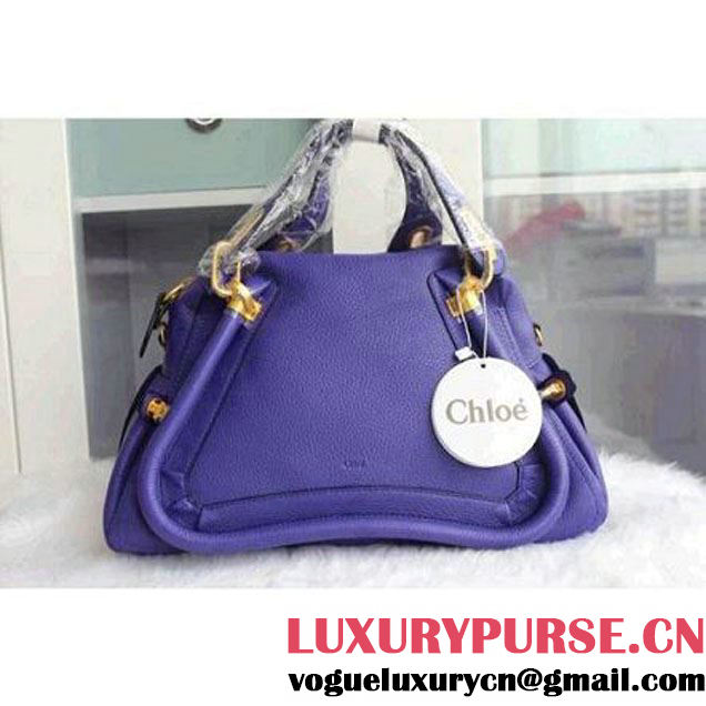 Chloe Paraty Medium/Small Tote Bag in Purple (3b031-041721 )