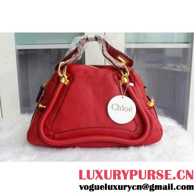 Chloe Paraty Medium/Small Tote Bag in Red (3b031-041725 )