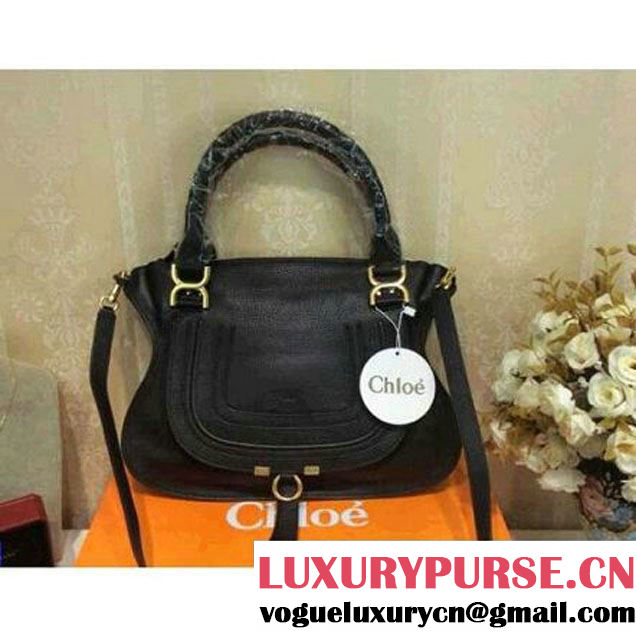 Chloe Marcie Medium Tote Bag in Black (2b080-041732 )