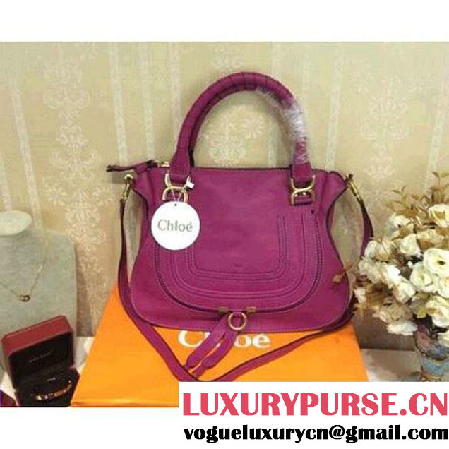 Chloe Marcie Medium Tote Bag in Purple (2b080-041734 )