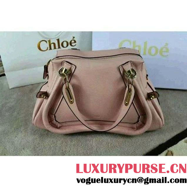 Chloe Paraty Bag In Black Pink Calfskin Fall 2015 (2B080-111624 )