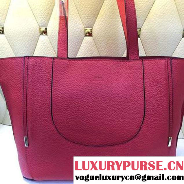 Chloe Isa Tote In Small Grain Calfskin Red SS2016 (A098-6022508 )