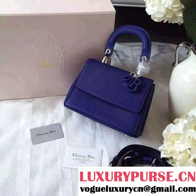 Dior Mini Be Dior Bag In Blue Bullcalf Leather (1C065-092212 )