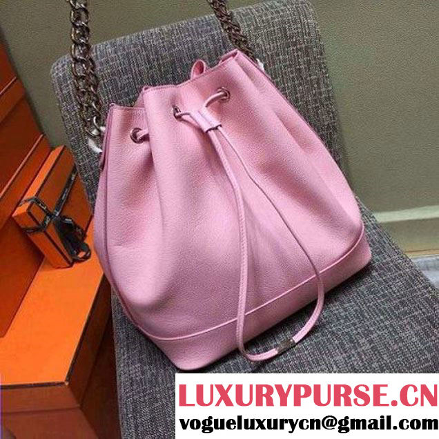 Dior Pink Lambskin Bucket Bag Cruise 2016 (1C065-092904 )