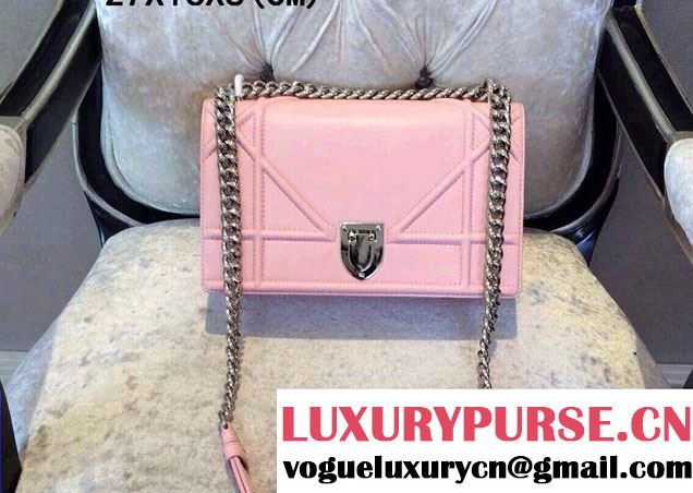 Dior Calfskin Diorama Flap Bag Pink Spring Summer 20152015