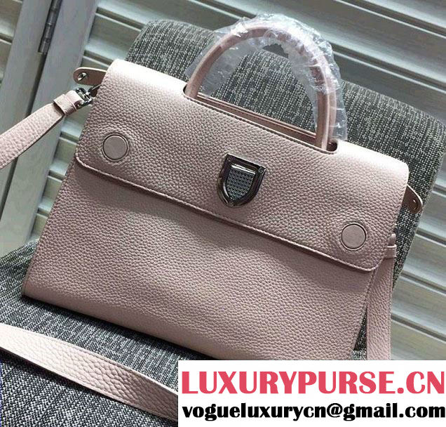 Dior Grained Bullcalf Leather Diorever Tote Bag Pale Pink 2016