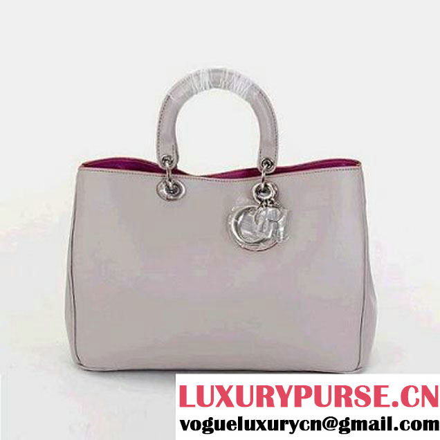 Dior Jumbo Diorissimo Bag Nappa Leather Grey