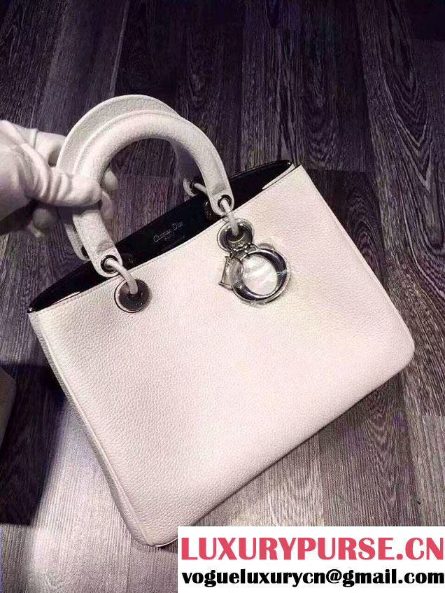 Dior Small Diorissimo Bag Original Calfskin White