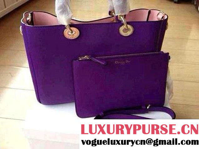 Dior Diorissimo Medium Bag Dark Purple