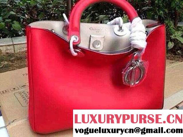 Dior Diorissimo Medium Bag Red