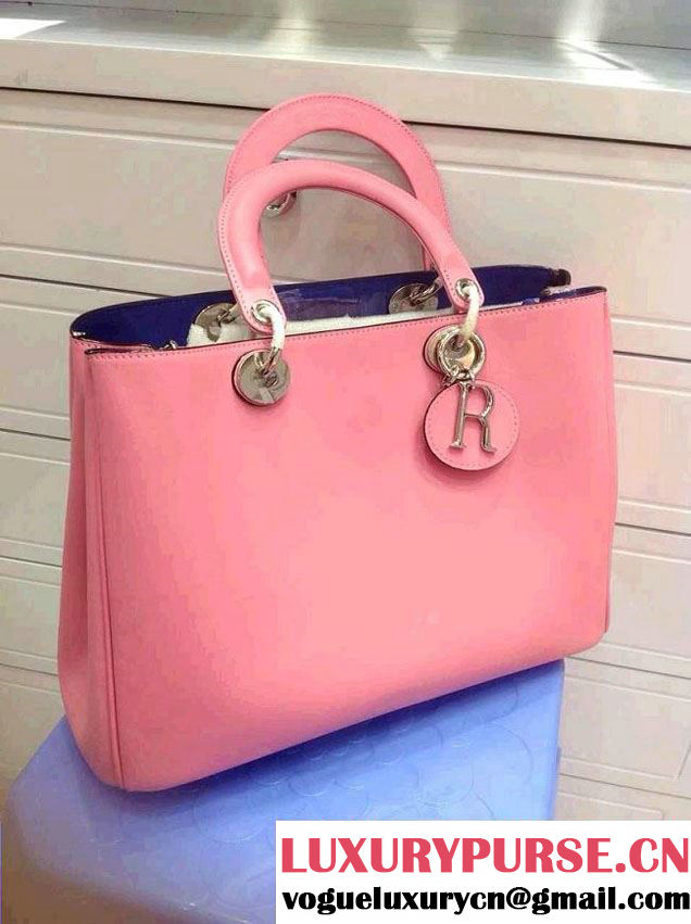 Dior Pink Calfskin Diorissimo Bag