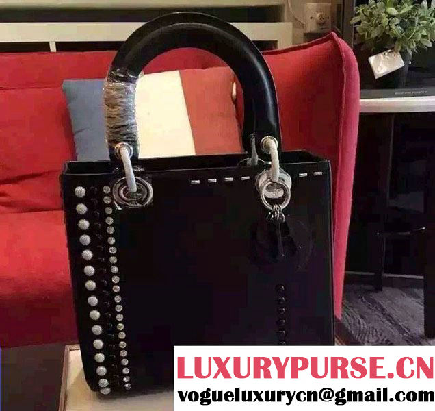 Lady Dior Bag Studded With Beads And Rhinestone 2016