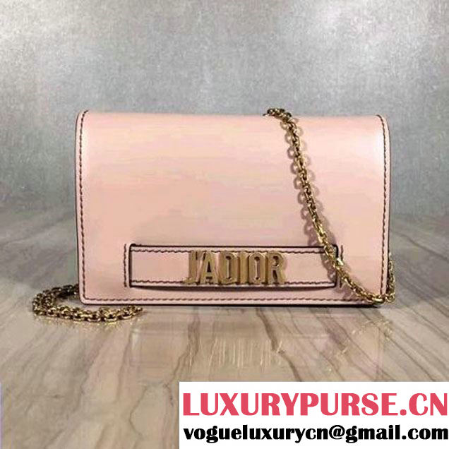 Dior Calfskin J'adior Wallet on Chain Pouch Pink 2017 (2A055-7060706 )