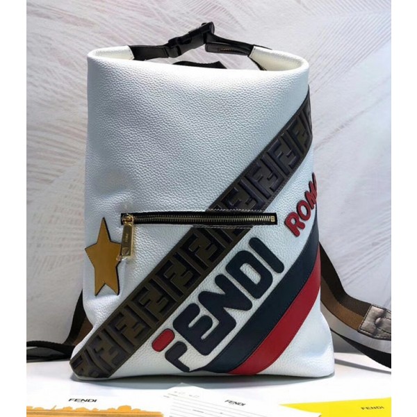 Fendi Mania Backpack White 2018