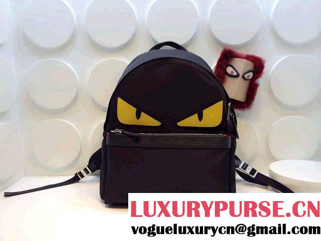 Fendi Monster Backpack Bag Men鈥檚 Black Spring Summer 2015