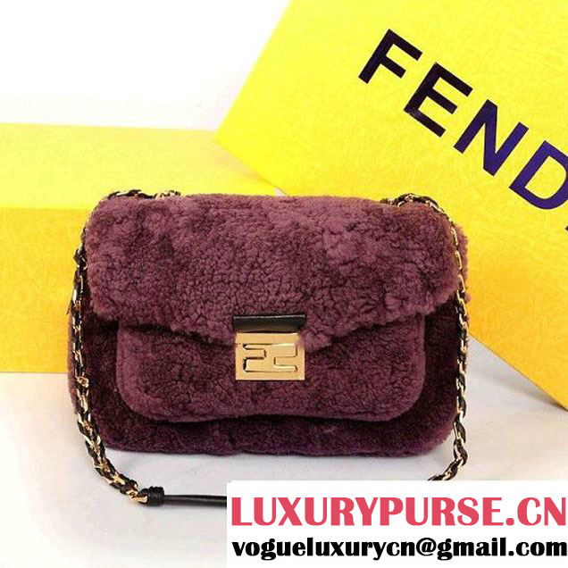 Fendi Shearling Be Baguette Bag