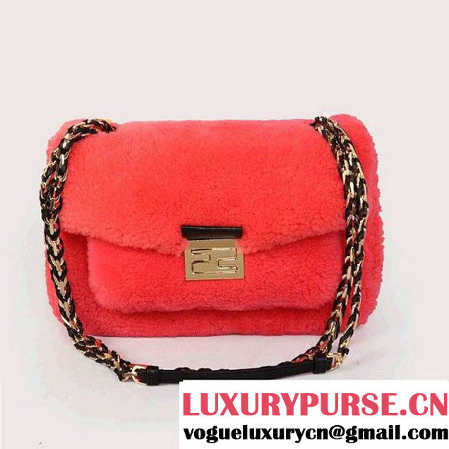 Fendi Shearling Be Baguette Bag