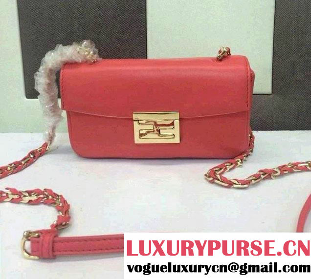 Fendi Be Baguette Mini Bag in Red