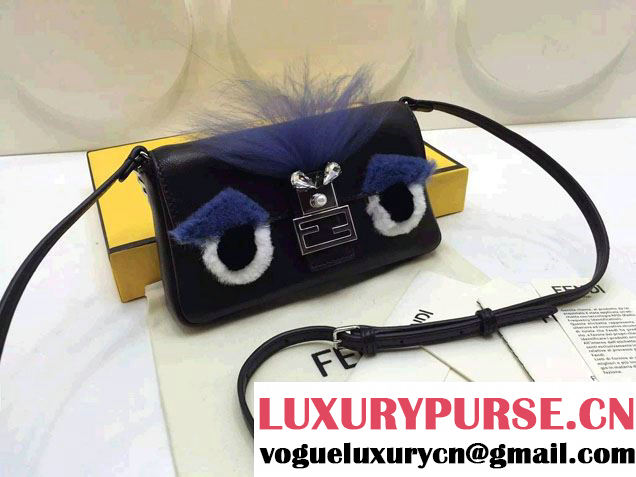 Fendi Micro Baguette Bag Black Runway 2015