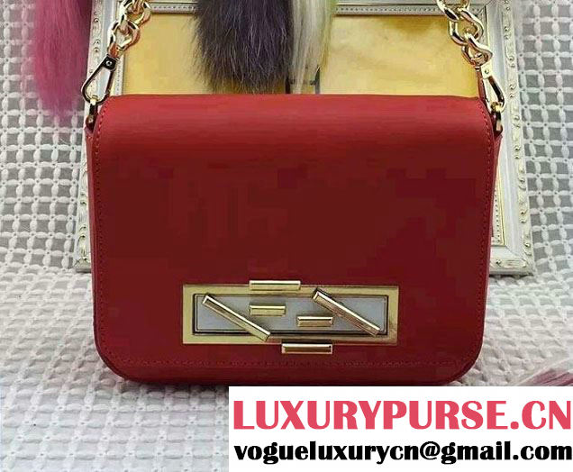 Fendi Rotating Hardware 3Baguette Small Bag Cerise 2016