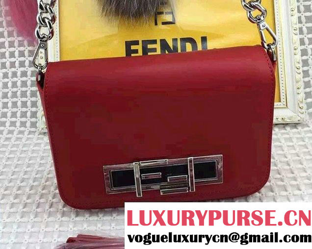 Fendi Rotating Hardware 3Baguette Small Bag Red 2016