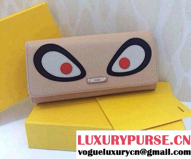 Fendi Pink Plaster Monster Continental Wallet