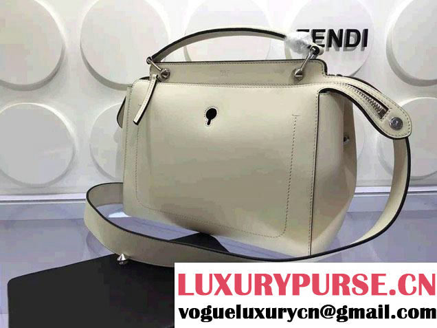 Fendi Fashion Show Dotcom Bag Creamy with Black Clutch 2016