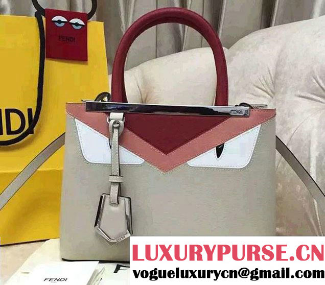 Fendi Monster 2Jours Tote Bag Off White 2016