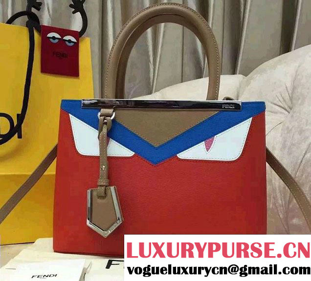 Fendi Monster 2Jours Tote Bag Red 2016