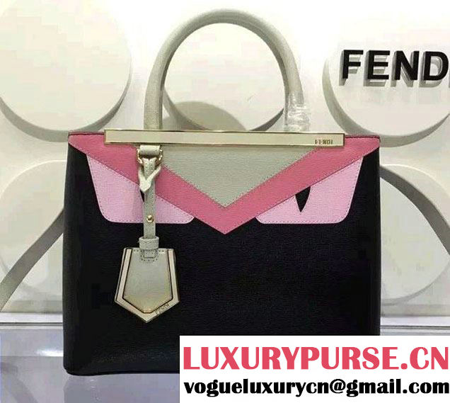 Fendi Monster 2Jours Tote Bag Black 2016