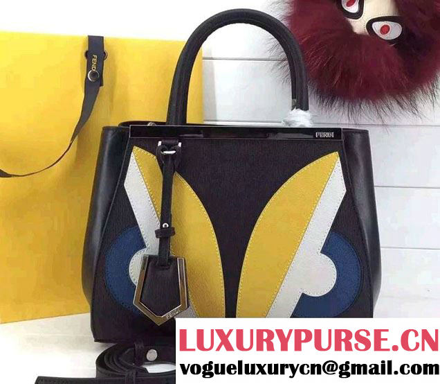 Fendi Petite 2Jours Bug Mini Tote Bag Black