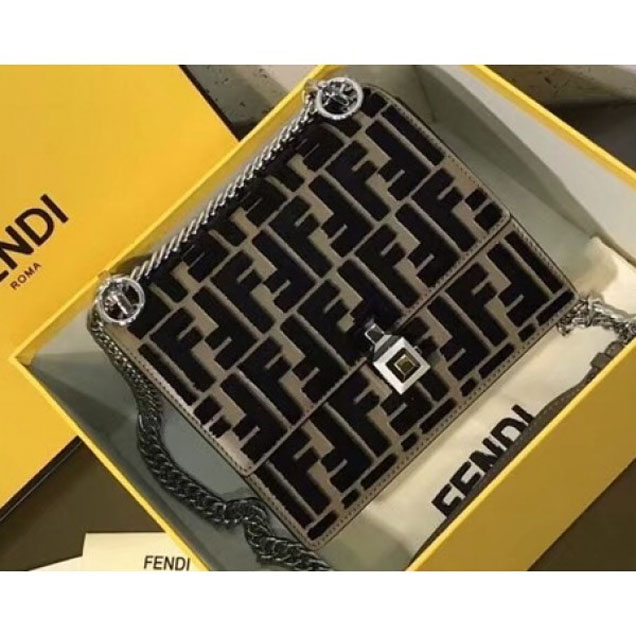 Fendi Mini Kan I Bag FF Motif In The Carpet-Weave Pattern 2018