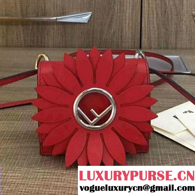 Fendi Micro Kan I F Logo Bag Red 2017 (2A132-7101613 )