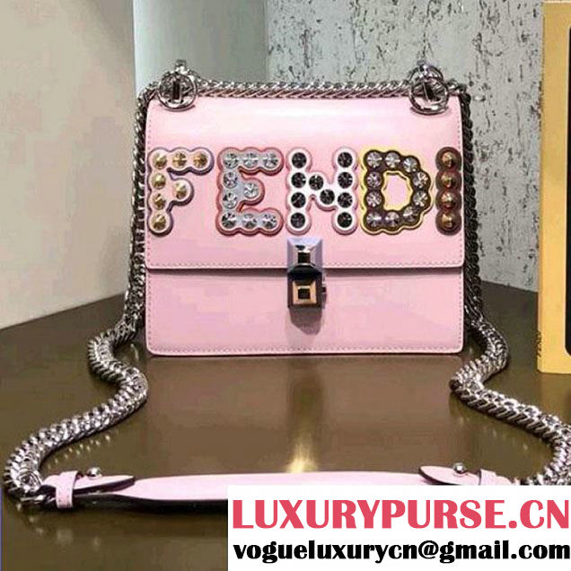 Fendi Fun Fair Studded Kan I Small Bag Pink 2018 (CL-8010514 )