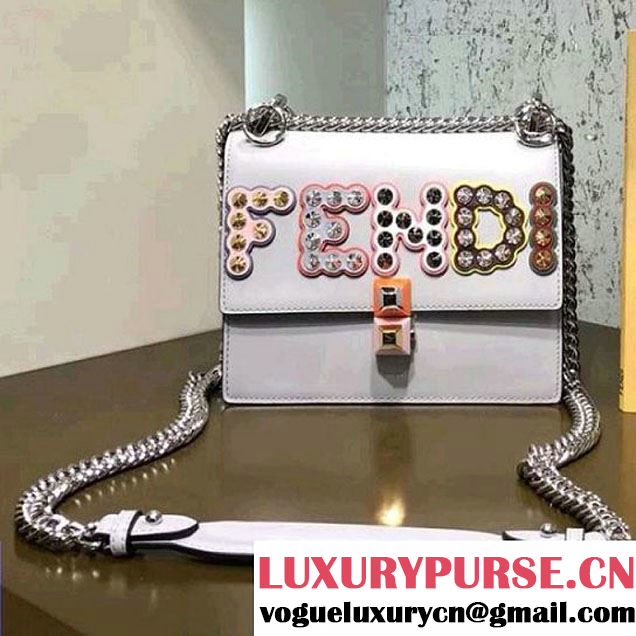 Fendi Fun Fair Studded Kan I Small Bag Light Blue 2018 (CL-8010512 )