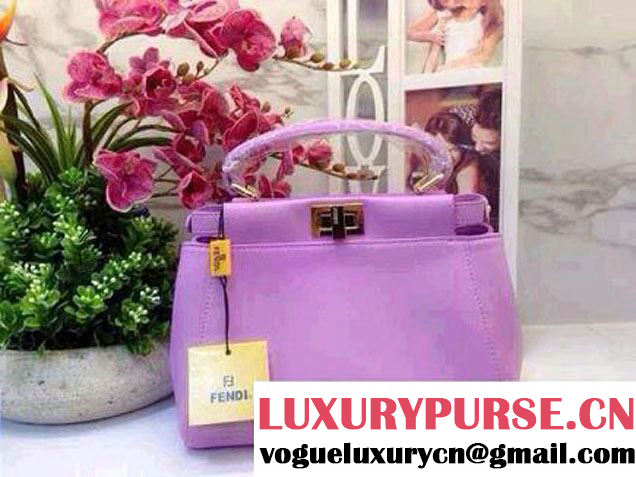 Fendi Peekaboo Mini Bag Lilas