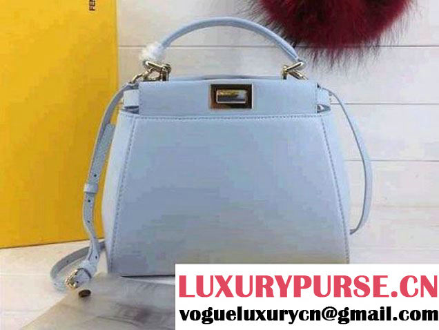 Fendi Peekaboo Mini Bag Sky Blue