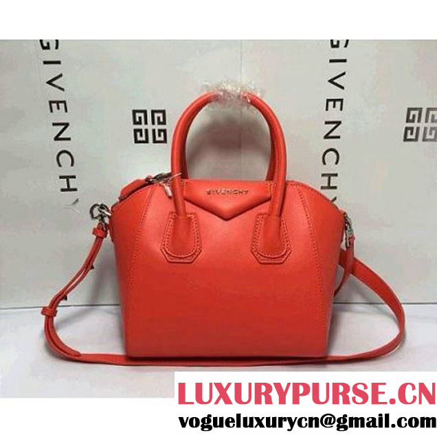 Givenchy Mini Antigona Bag in Bright Red smooth calfskin (KAIYIN-042214 )