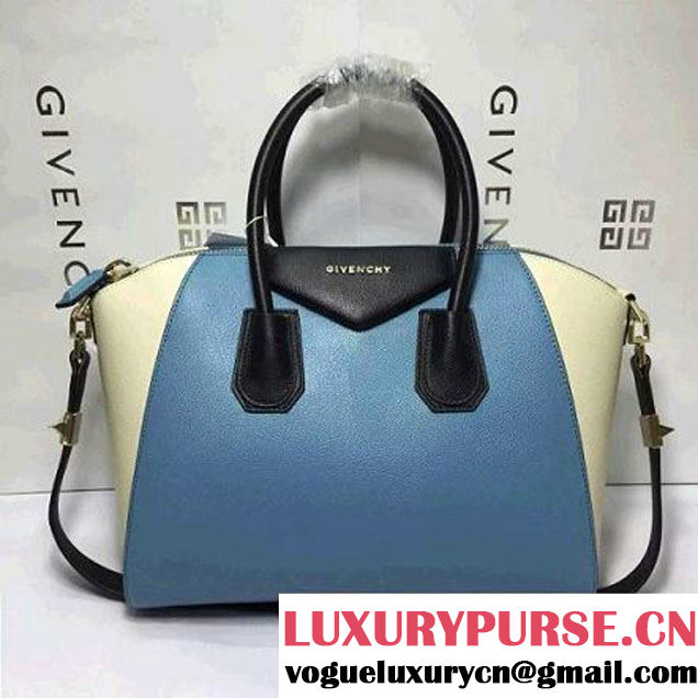 Givenchy Medium Antigona Tote Bag in Blue/White (KAIYIN-042206 )