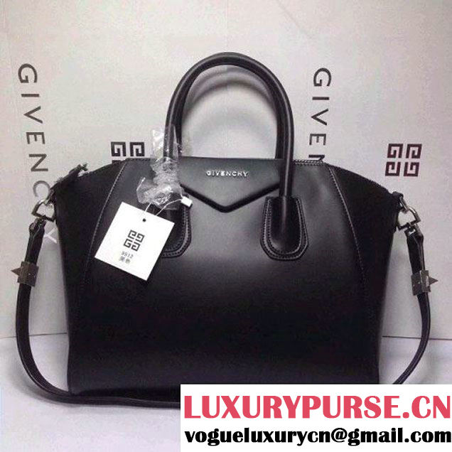 Givenchy Small/Medium Antigona Tote Bag in Glossy Calfskin Black (KAIYIN-100931 )