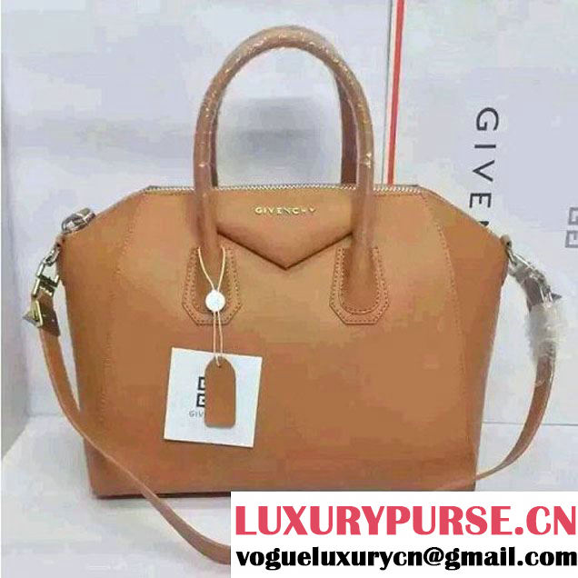 Givenchy Small/Medium Antigona Bag in Smooth Calfskin Apricot (SHW) (JX-6071349 )