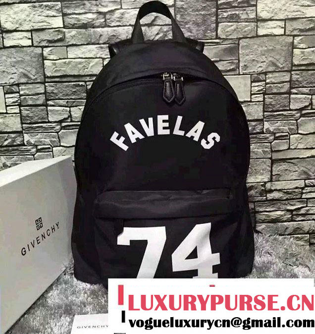 Givenchy "Favelas 74" Coated Canvas Backpack Bag