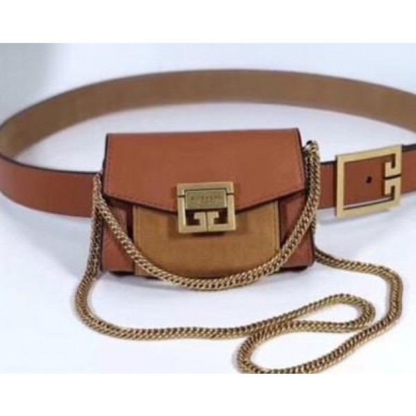 Givenchy GV3 Lambskin Nano Belt Bag Brown 2018