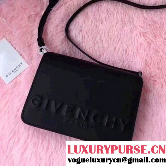 Givenchy Embossed Calf Leather Shoulder Bag Black 2017 (YS-7102309 )