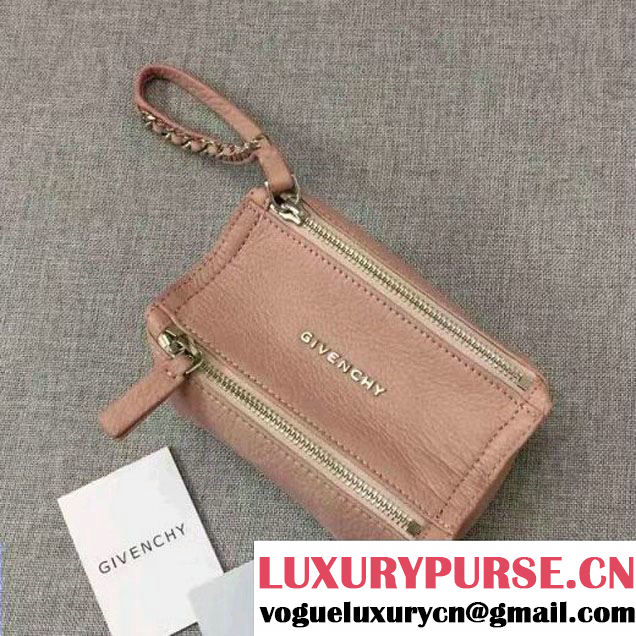 Givenchy Pandora Pouch Clutch Bag In Pink Goatskin 2017 (YS-7032526 )