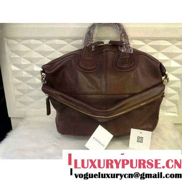 Givenchy Brown Lambskin Nightingale Medium Bag (A69-1981 )