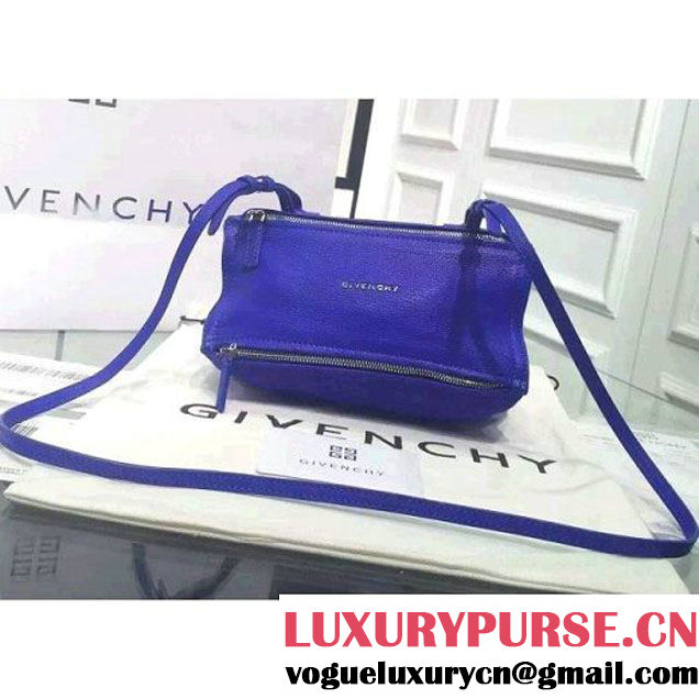 Givenchy mini pandora shoulder bag in Original Deerskin Royal Blue (GAODE-082445 )